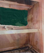 木材の壁に施工して表面保護の能力を発揮